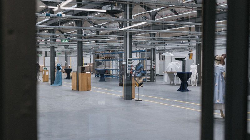 Blick in die Textilfabrik