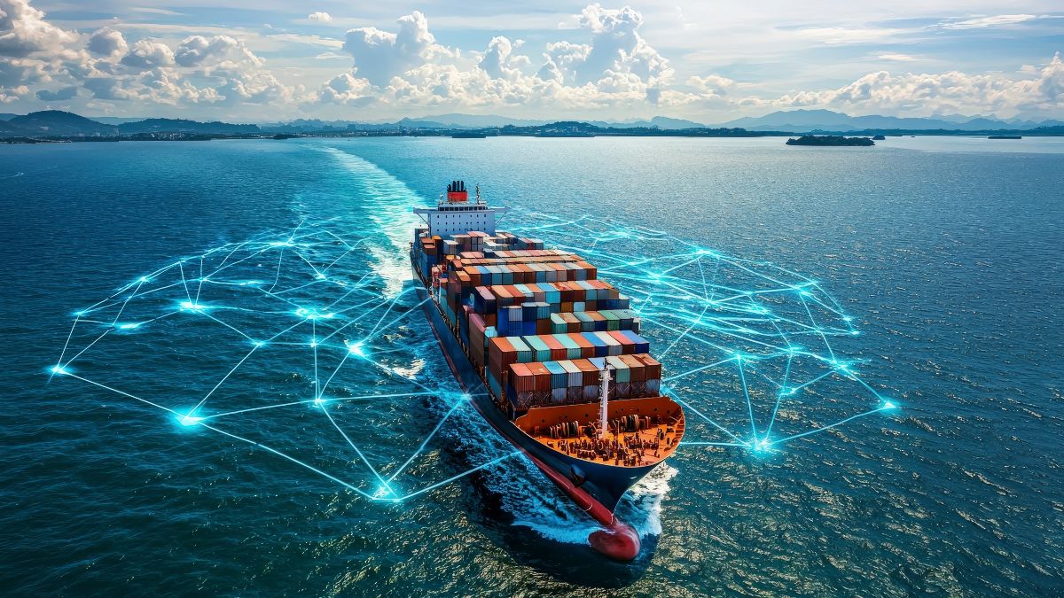 Symbolbild eines Containerschiffes