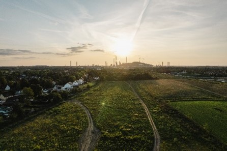 Panorama-Ansicht des Stadtteilparks Hassel in Gelsenkirchen