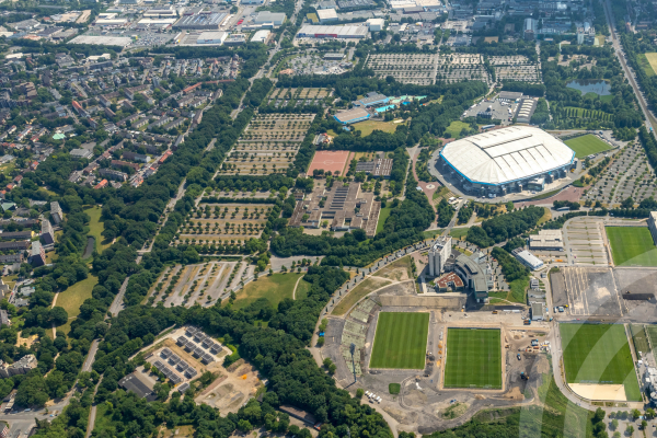 Luftbild vom Arena Park